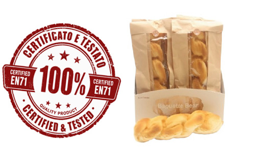 SQUISHY Baguette Piccolo PU Slow Rise (Ricrescita Lenta) 14cm In Sacchetto in carta  – In espo da 12pz…x12…x192